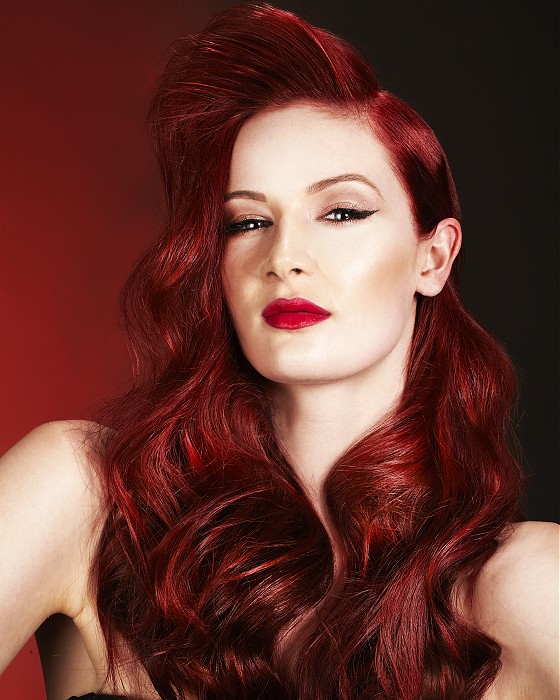 Jamie Stevens Long Red Hairstyles